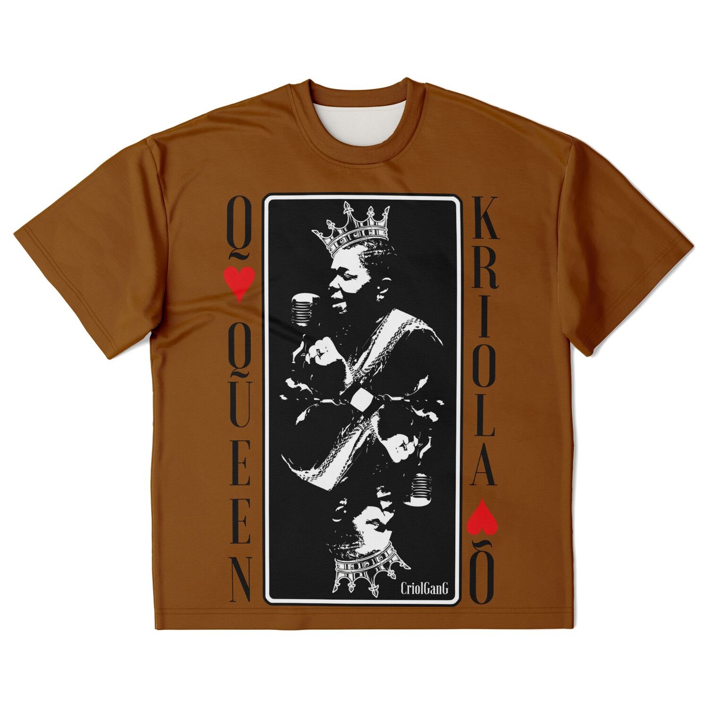 Kriola Queen Plus-size T-Shirt Brown