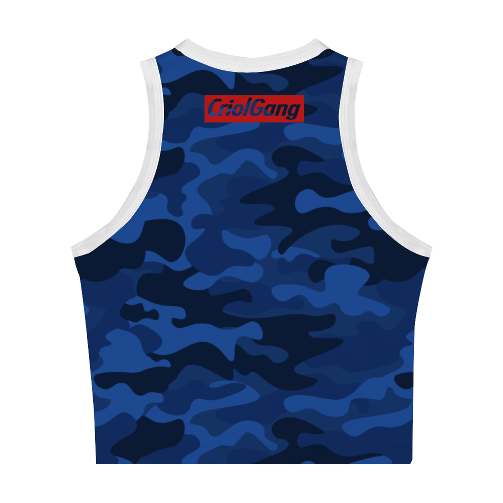 CaboVerde Camoflag Women's Sleeveless Top Crop Top Cropped Tank Top