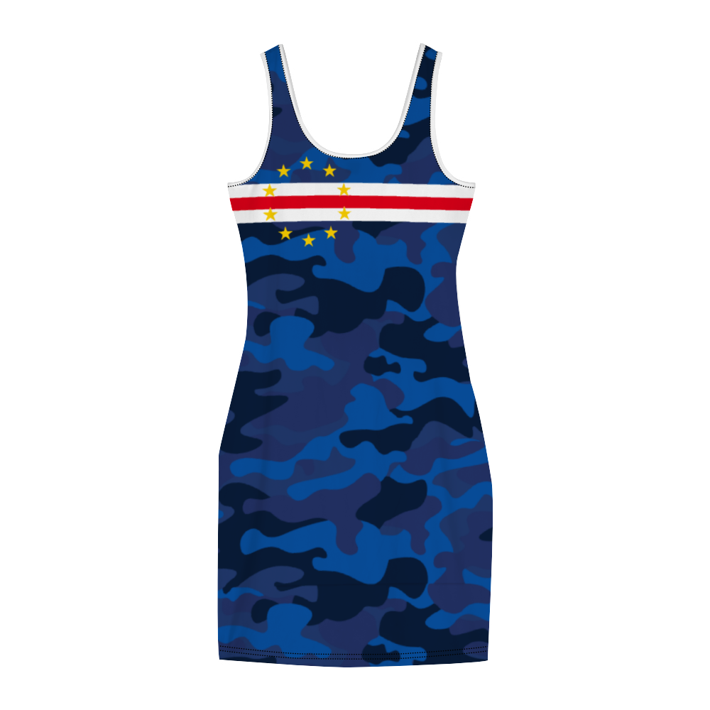 CaboVerde CamoFlag Women's Tank Dress Stylish Sleeveless Dress