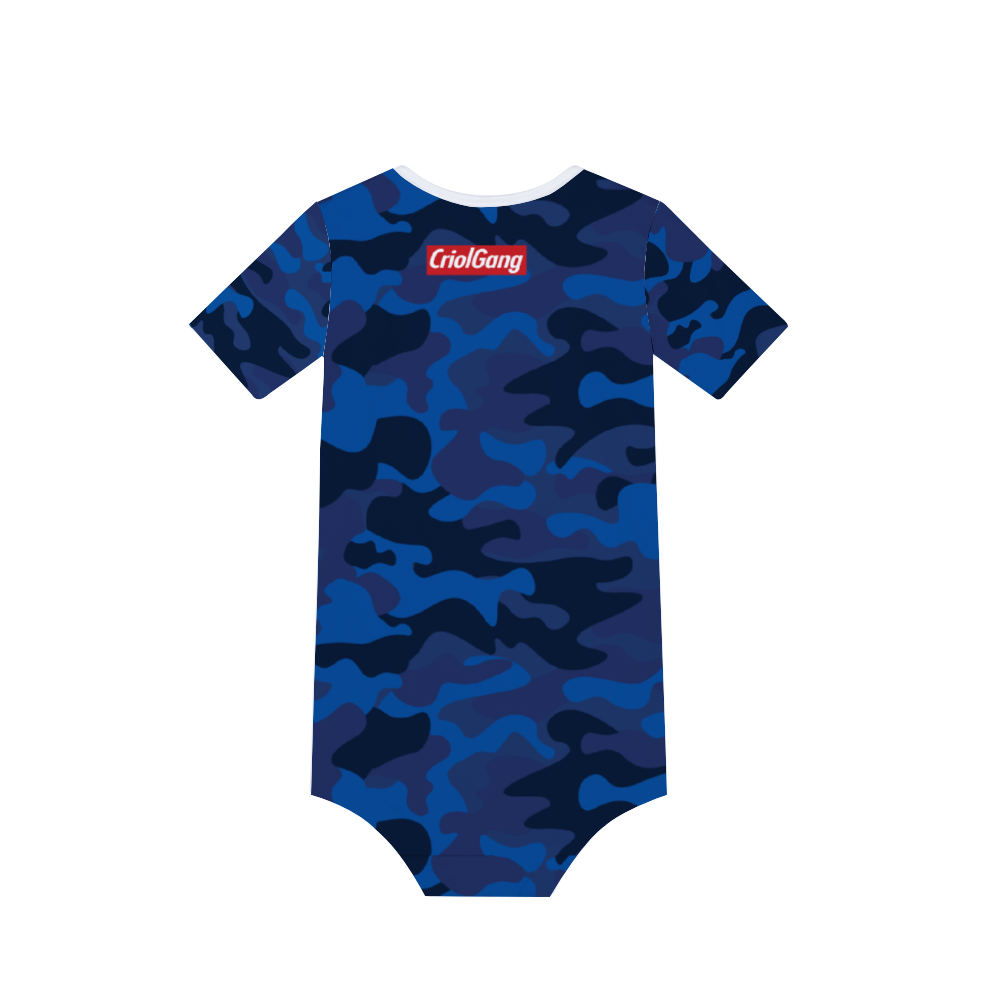 CaboVerde CamoFlag Baby's Short Sleeve Romper Jumpsuit