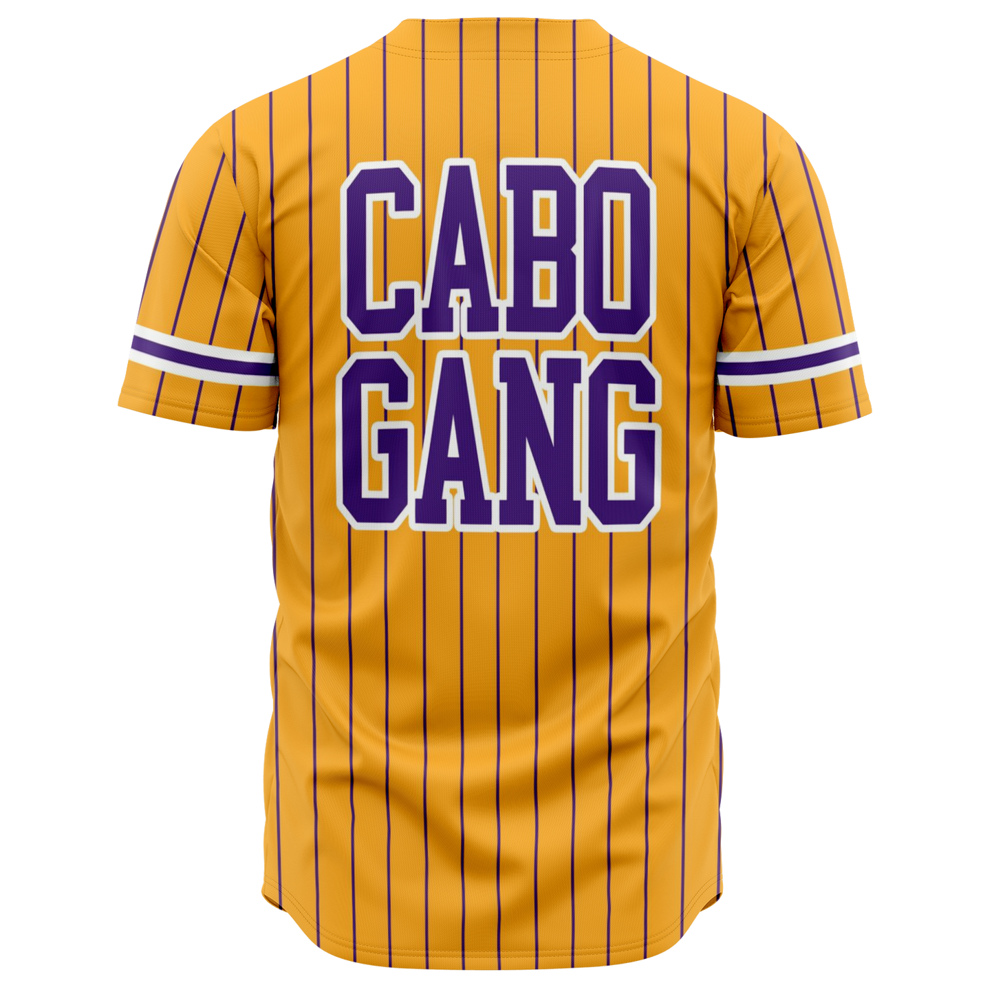 Cabo Verde baseball jersey yellow & purple "CABOGANG" - CVC Streetwear