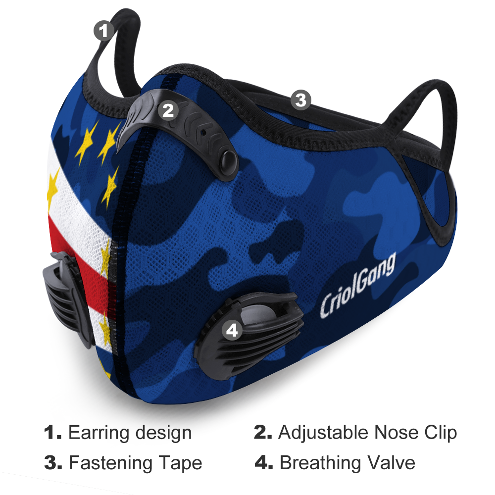 Cabo Verde Face Mouth Mask Outdoor Protective Mask