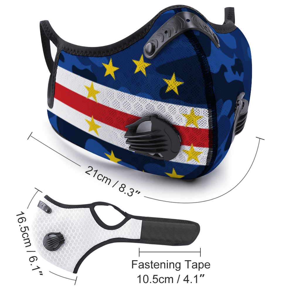Cabo Verde Face Mouth Mask Outdoor Protective Mask