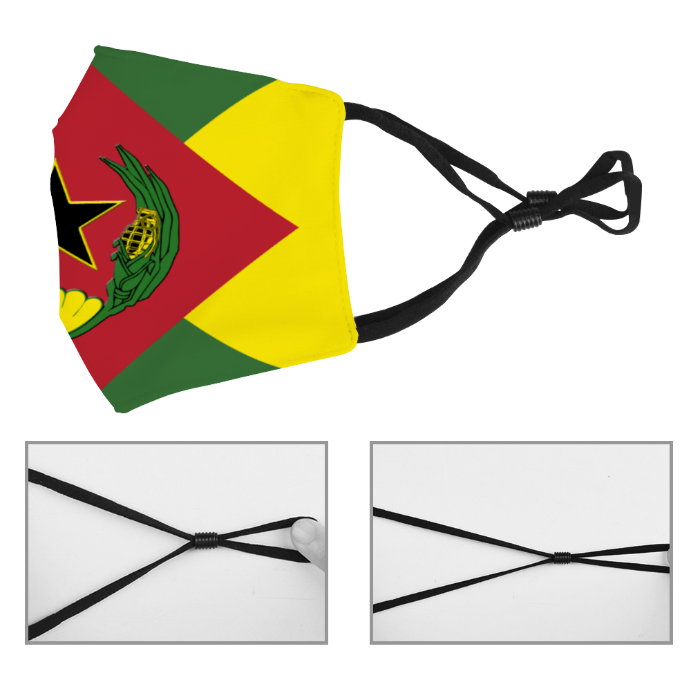 Cabo verde Adult's Face Mask with Filter Element old flag design - CVC Streetwear