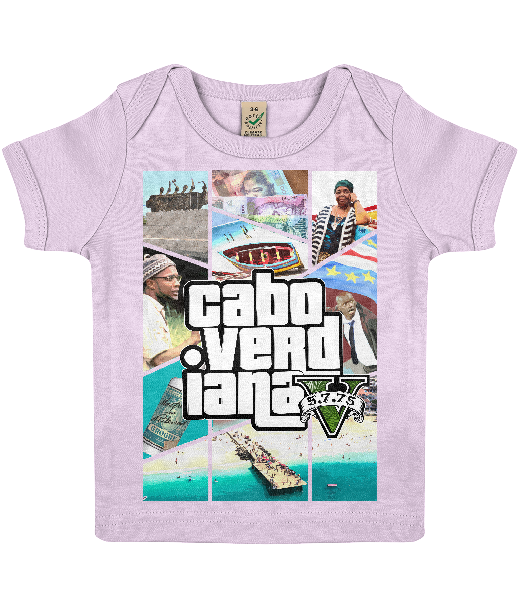 Cabo verde Baby Lap T-shirt  "Caboverdiana" - CVC Streetwear