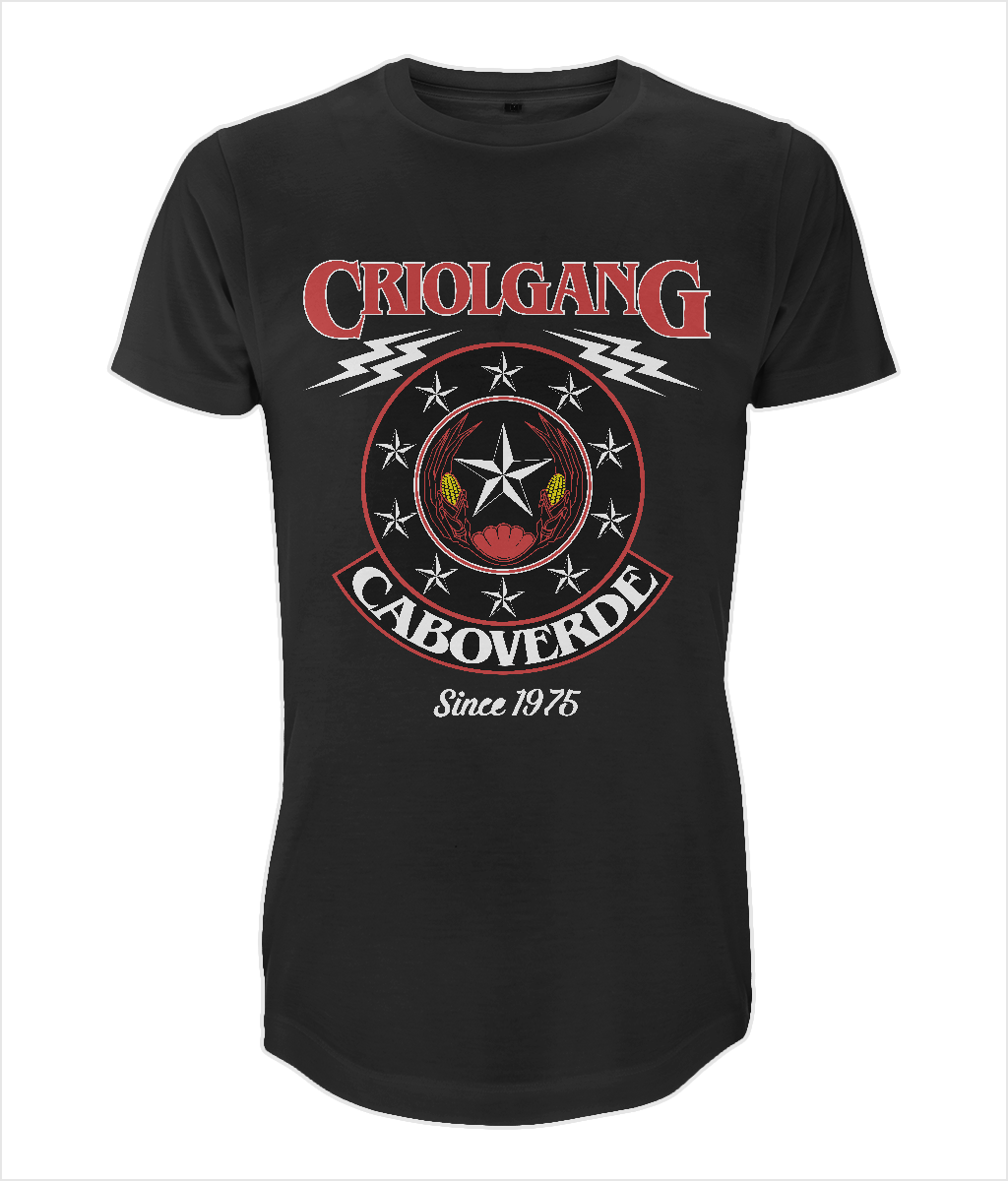 Cabo Verde Long Men's T-Shirt "CriolGang Sheild" - CVC Streetwear