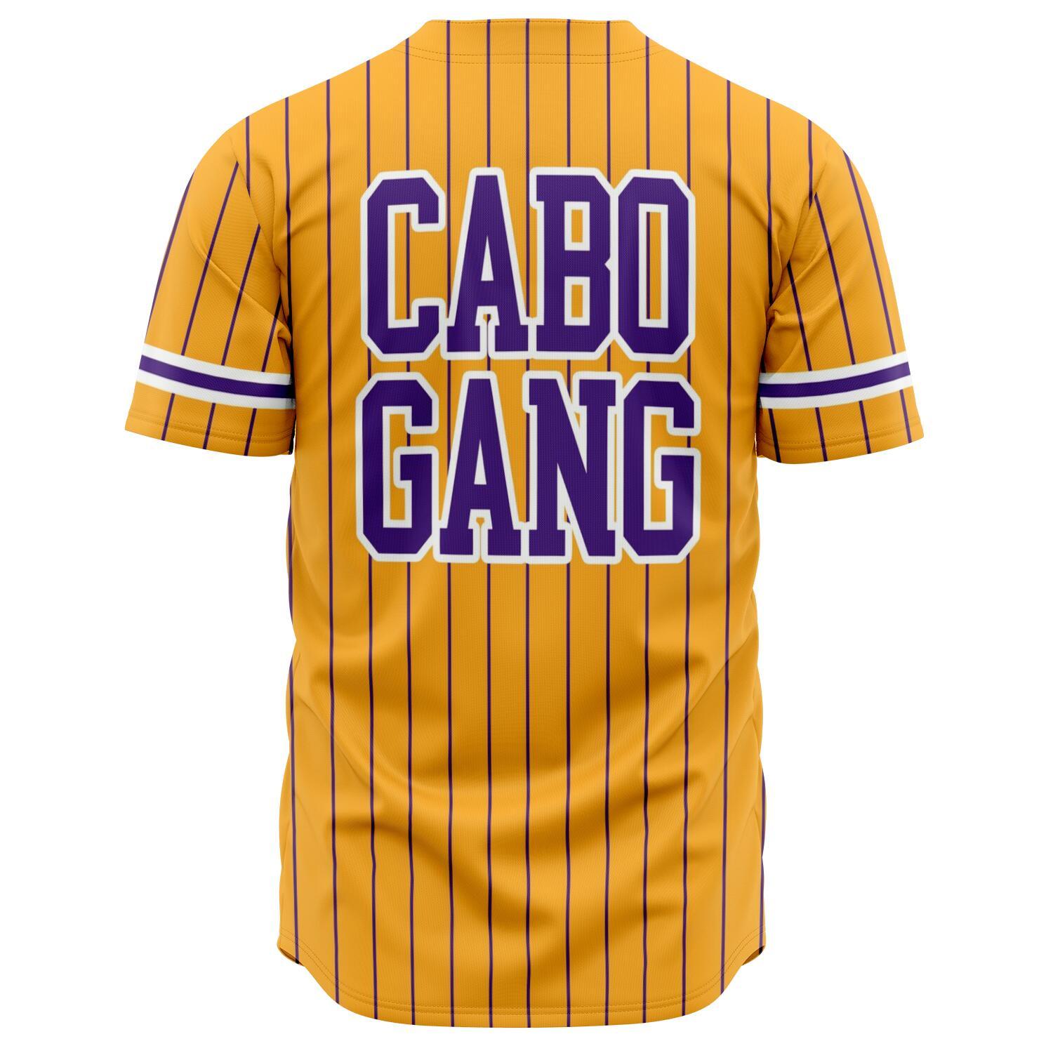 Cabo verde baseball jersey " KRIOLU/CABOGANG" yellow purple - CVC Streetwear