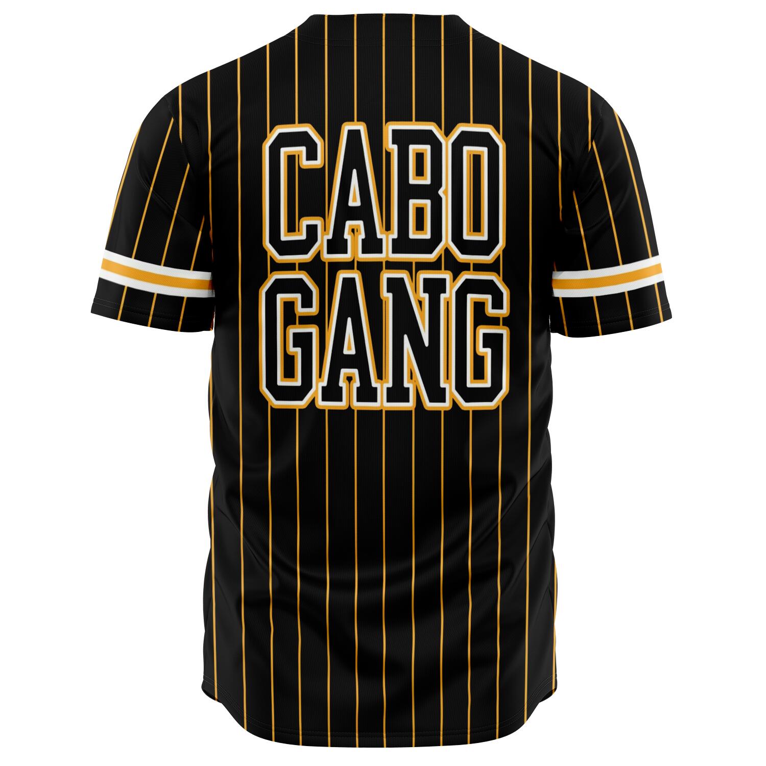 Cabo verde baseball jersey black & yellow "CABOGANG" - CVC Streetwear