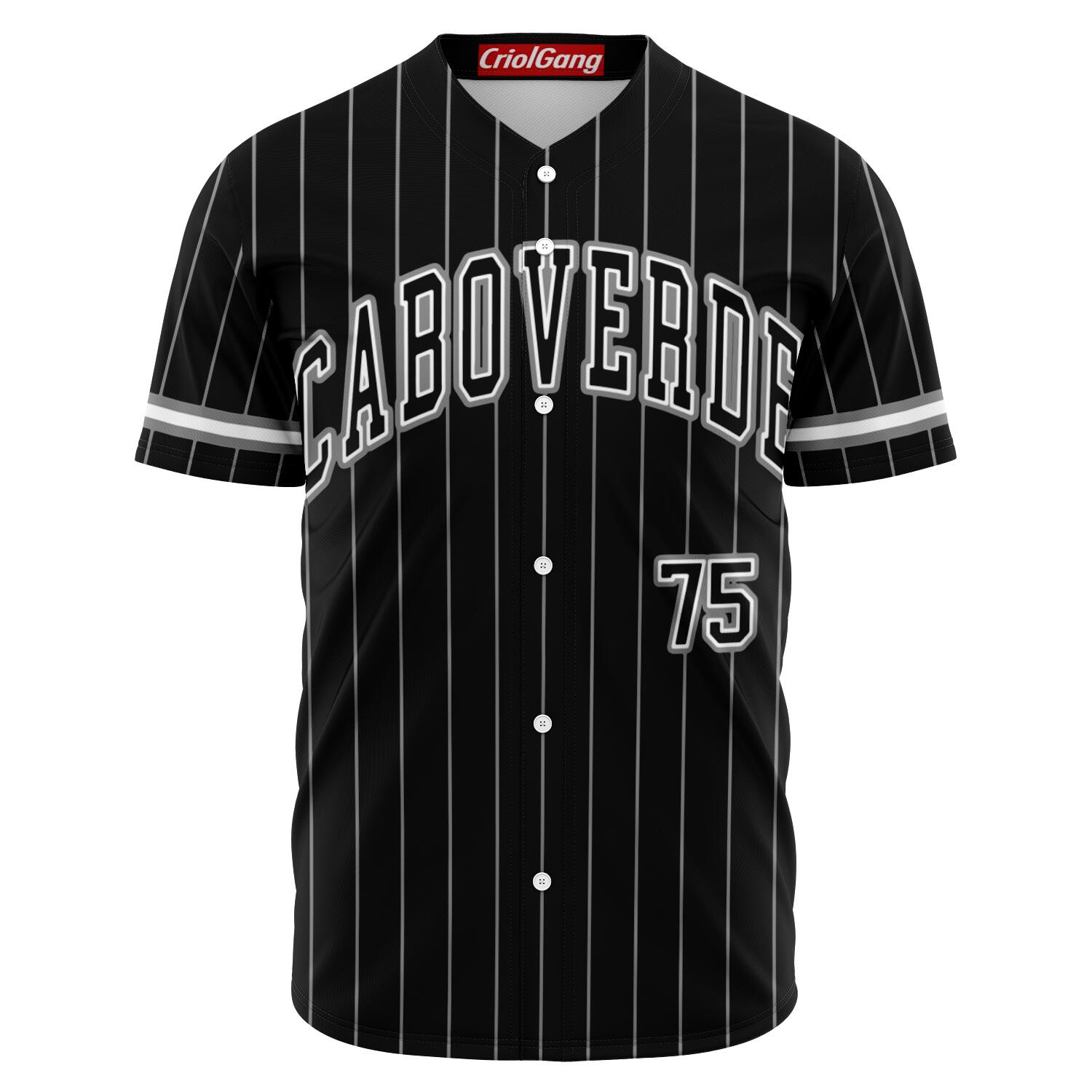 Cabo Verde baseball jersey black & grey " CABOGANG" - CVC Streetwear